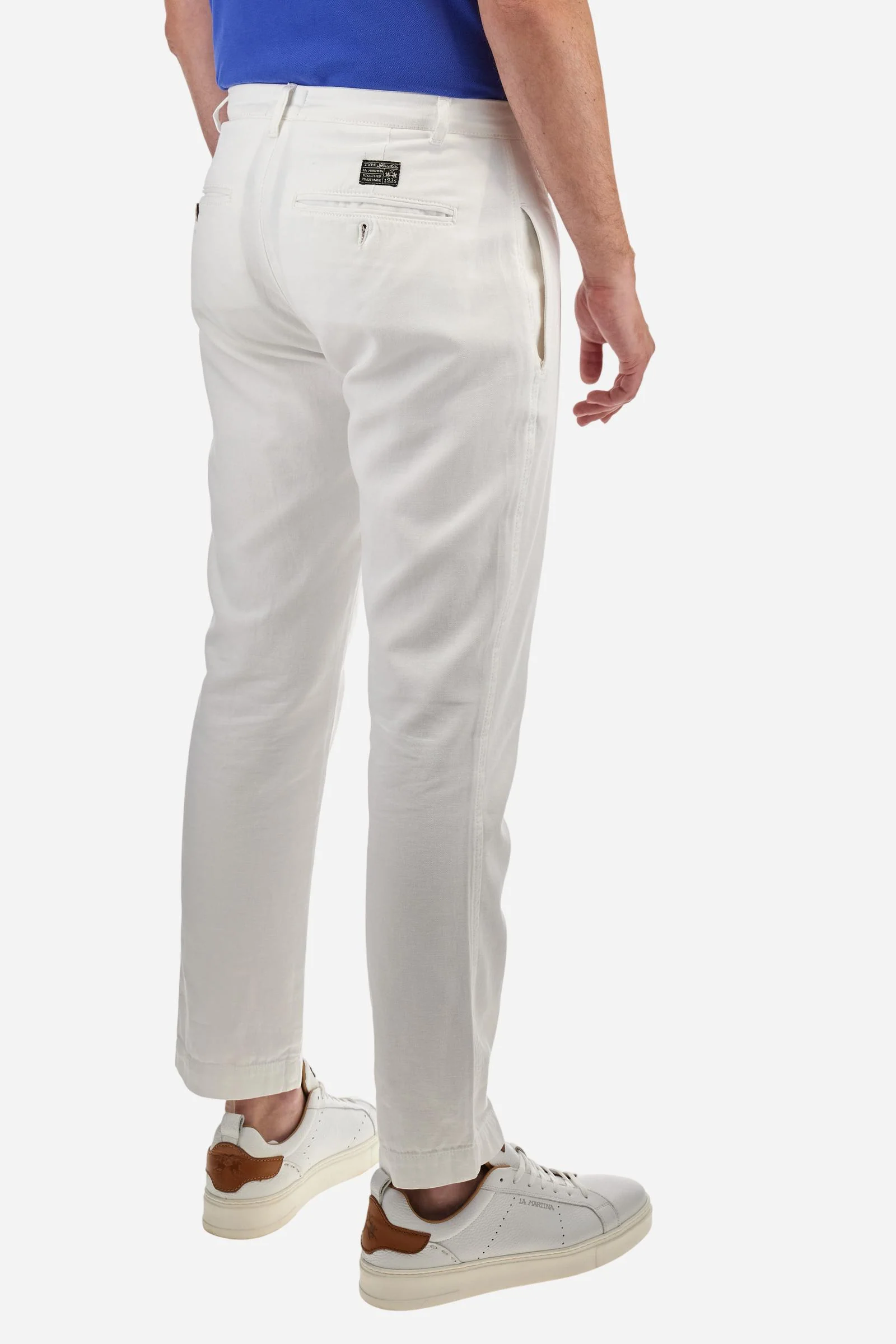 Chino-Hose aus Baumwolle und Leinen, Regular Fit – Yasuhiko - Image 4