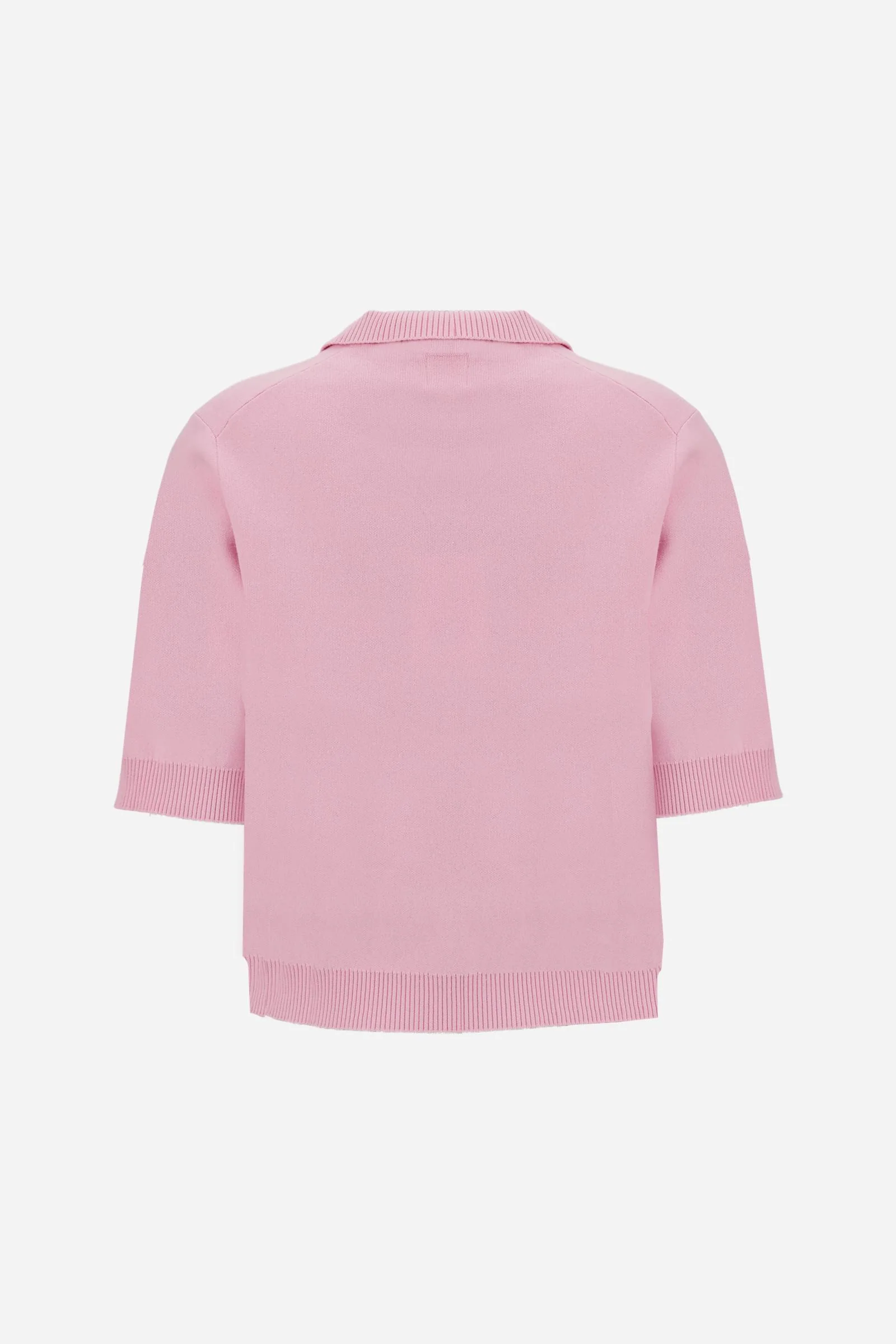 Damen Poloshirt aus kompakter Strickware mit Maxi-Intarsie - Candela - Image 6