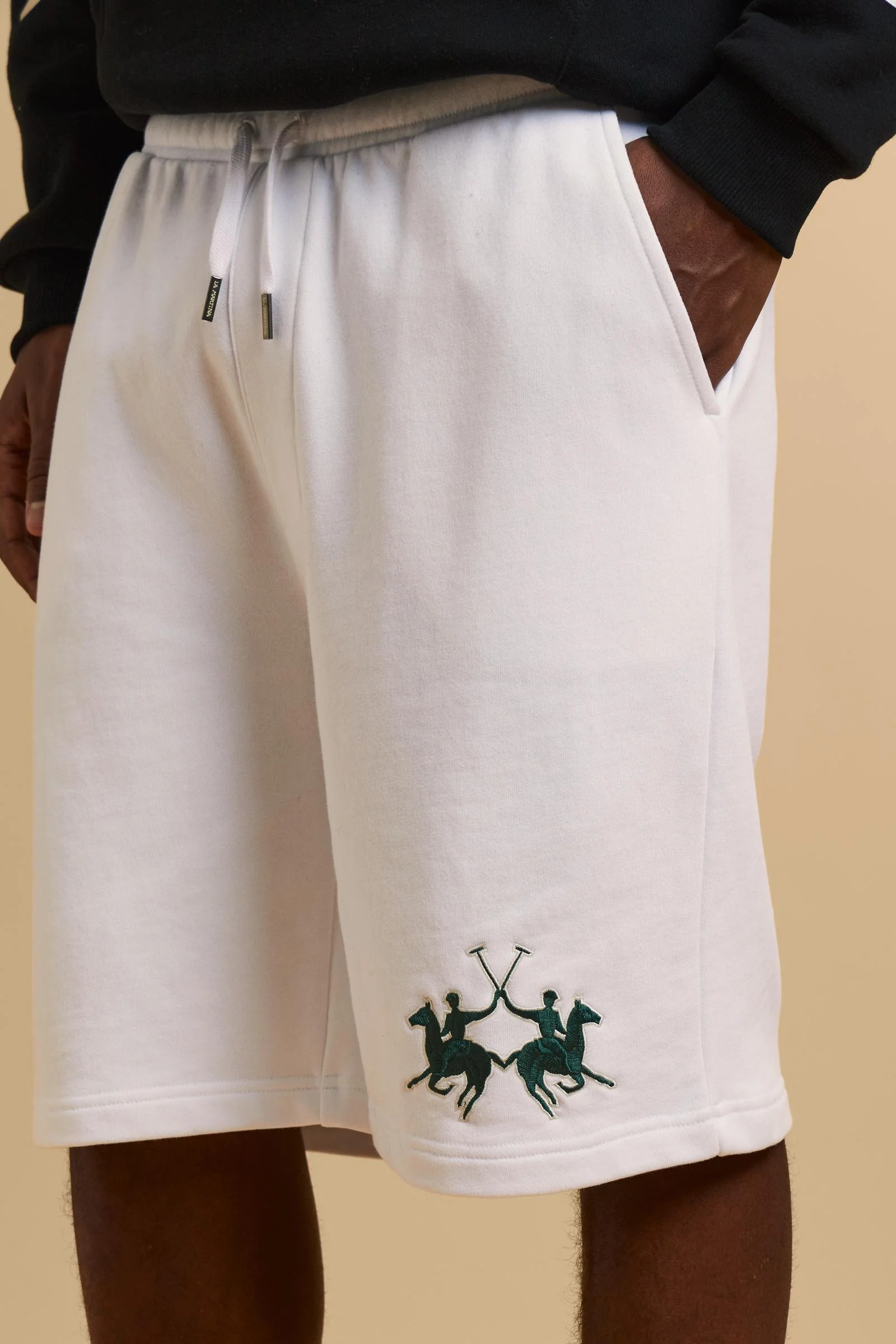 Herren Bermuda aus Baumwoll-Sweatstoff mit Maxi-Logo - Remi - Image 3