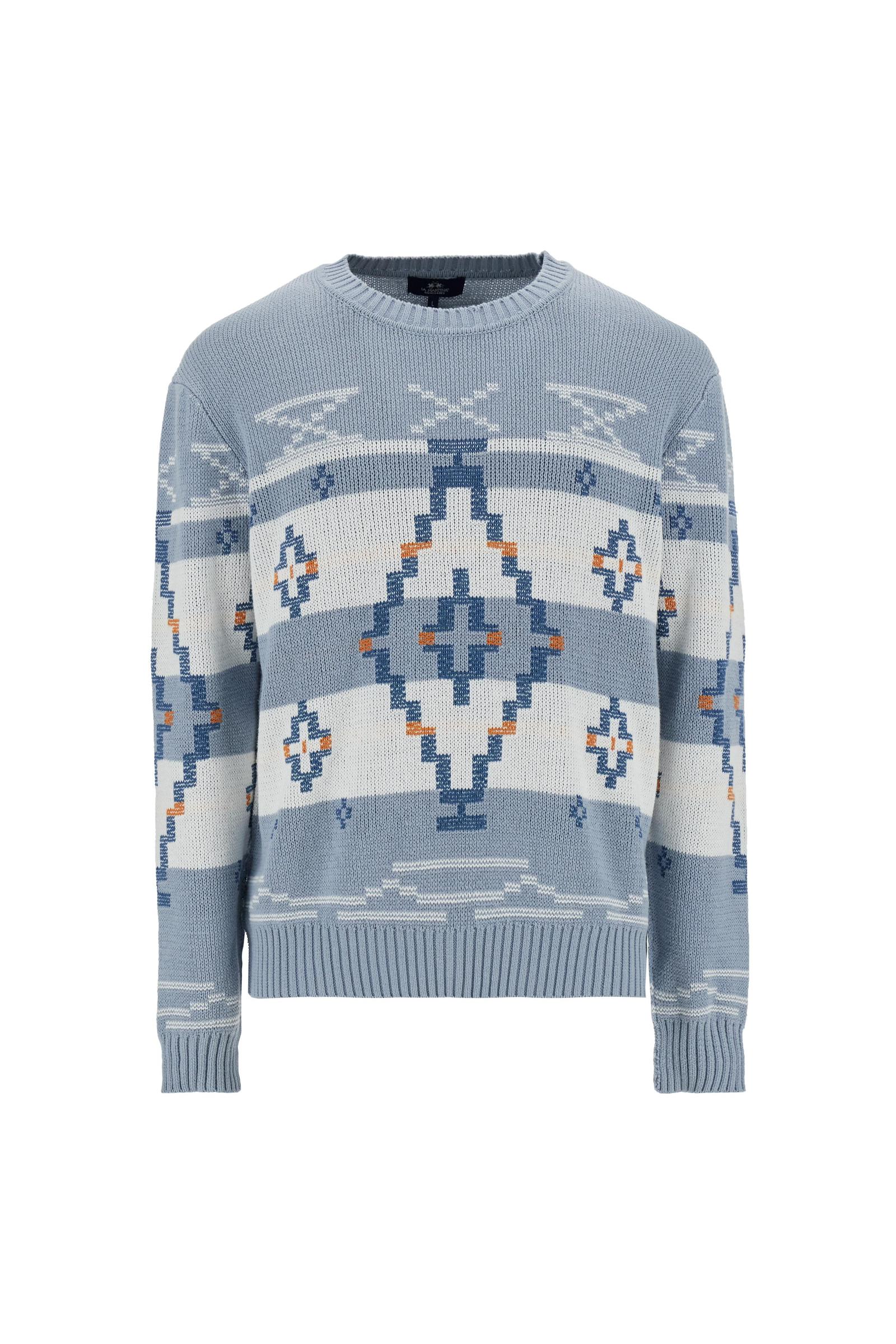 Herren Jacquardpullover mit geometrischem Muster - Carlomagno - Image 5