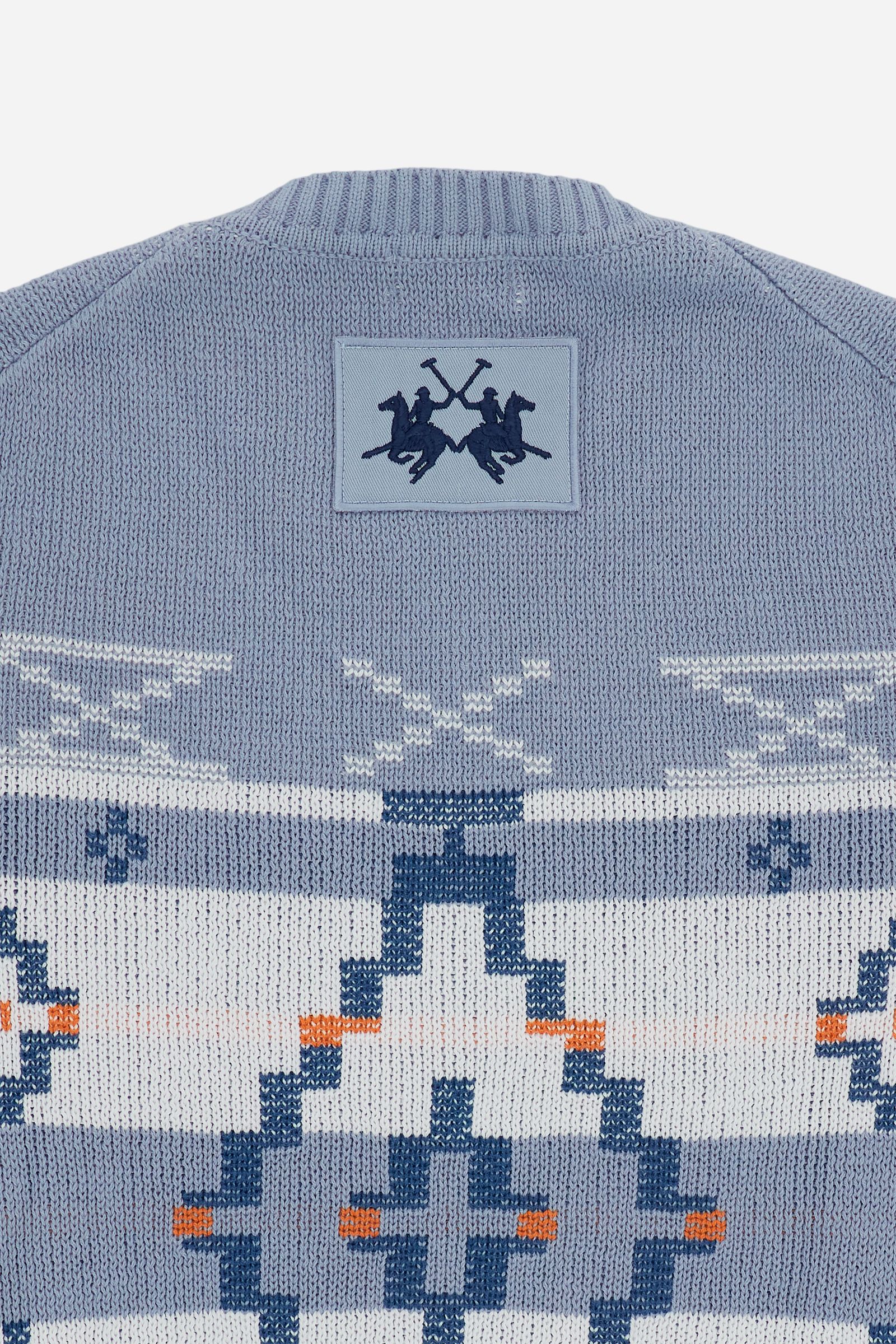 Herren Jacquardpullover mit geometrischem Muster - Carlomagno - Image 7