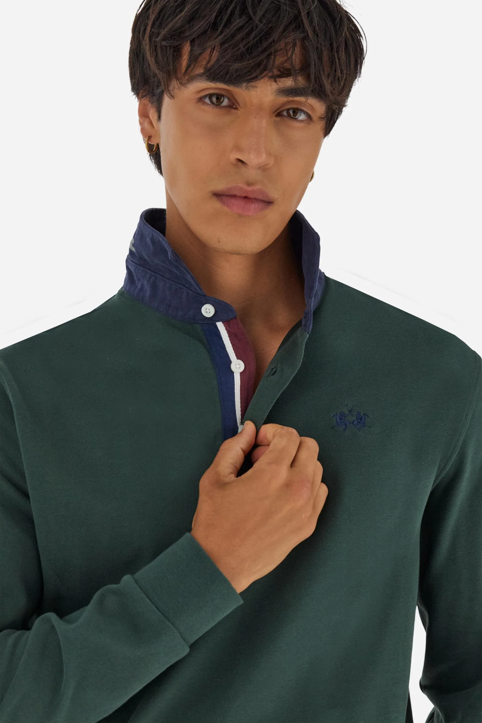 Herren-Jersey-Poloshirt soft-touch Pferdelogo - Brendon - Image 3