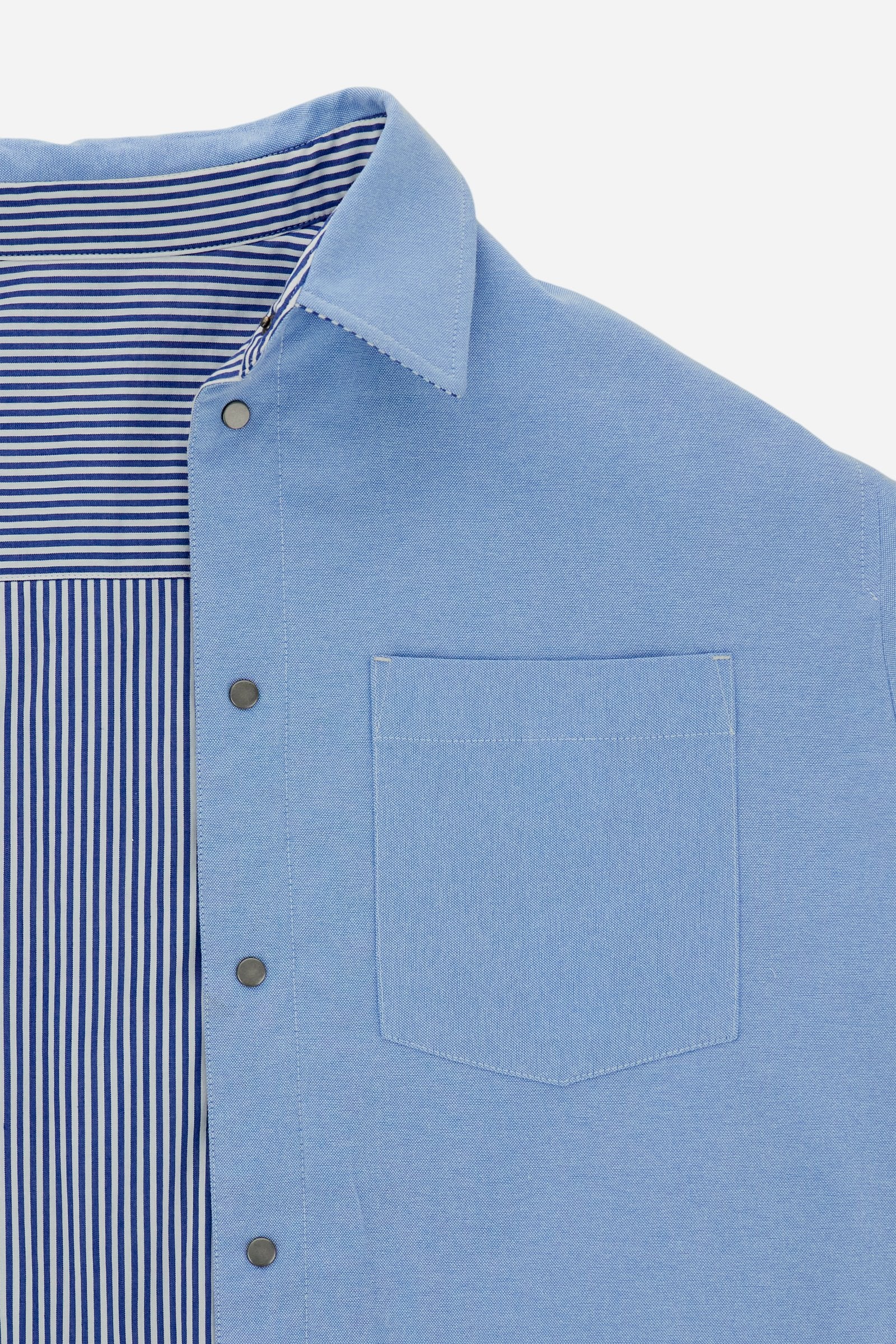 Herren Overshirt Double-Face aus Oxford und gestreifter Baumwolle - Chile - Image 8