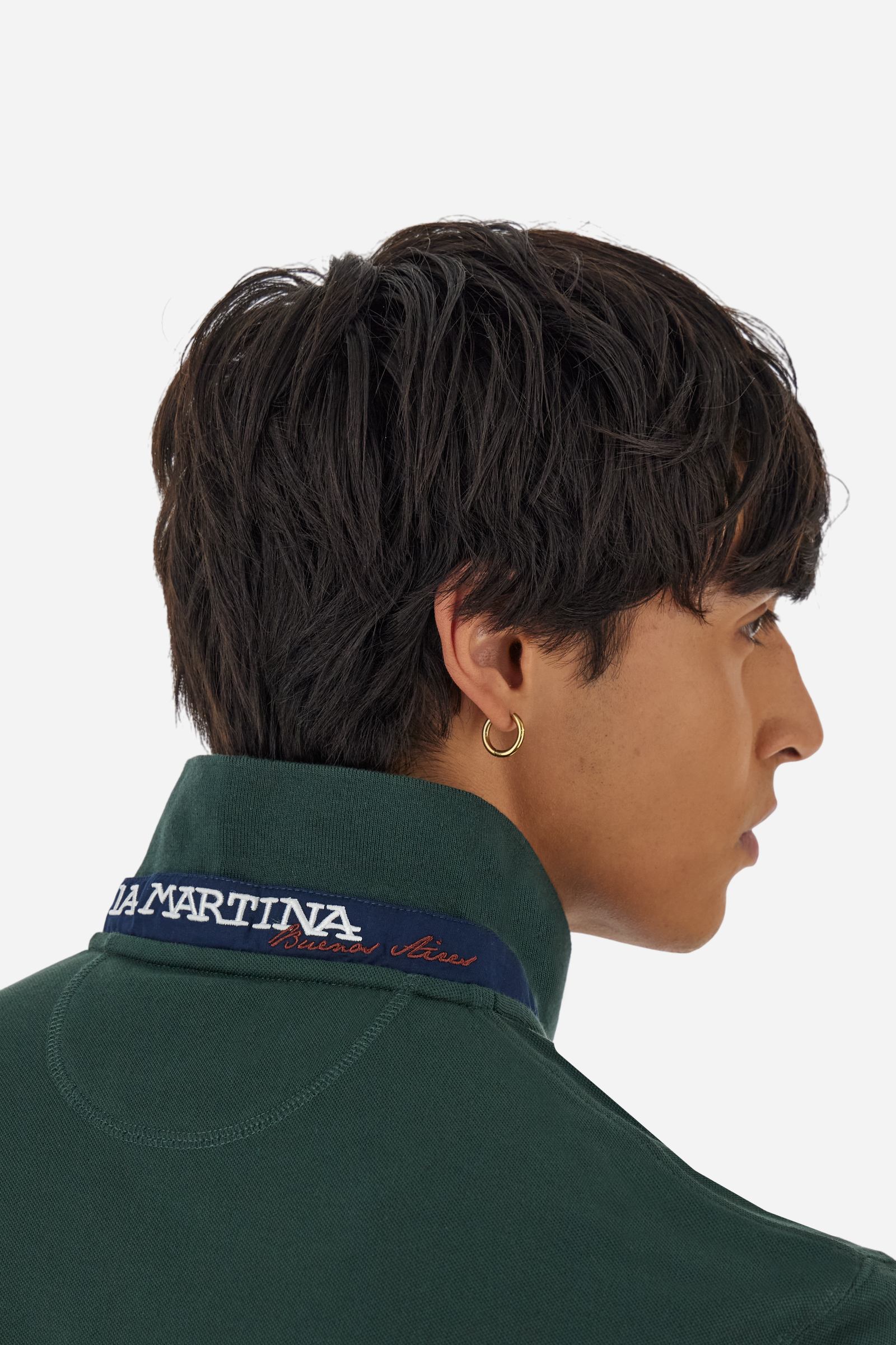 Herren-Piqué-Poloshirt Stretch-Baumwolle Kragen Gabardine - Brett - Image 3