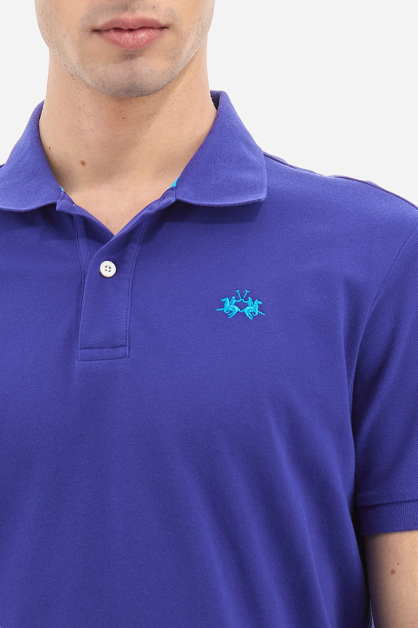Kurzarm-Poloshirt mit geradem Schnitt für Herren - Tex - Image 3