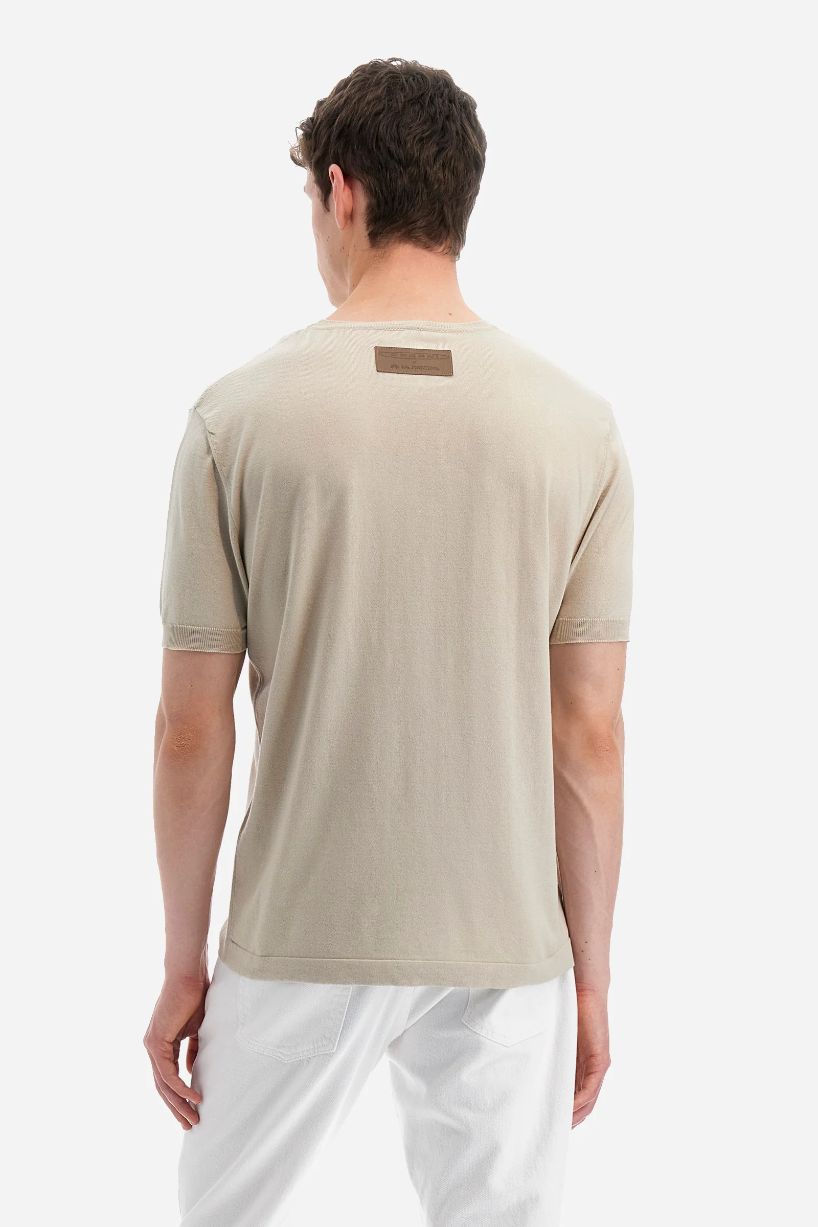 Kurzärmeliger Pullover aus Baumwolle Regular Fit - Yaw - Image 4