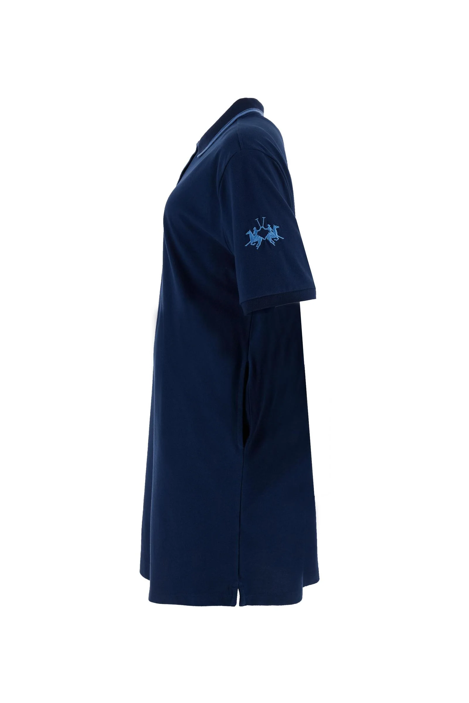 Polo-Kleid aus Baumwollpiqué Essential - Cherry - Image 7