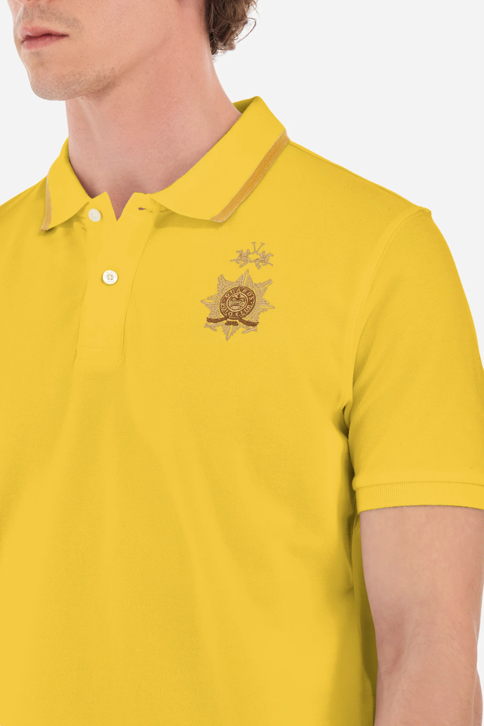 Poloshirt aus Stretch-Baumwolle Regular Fit – Yoel - Image 3